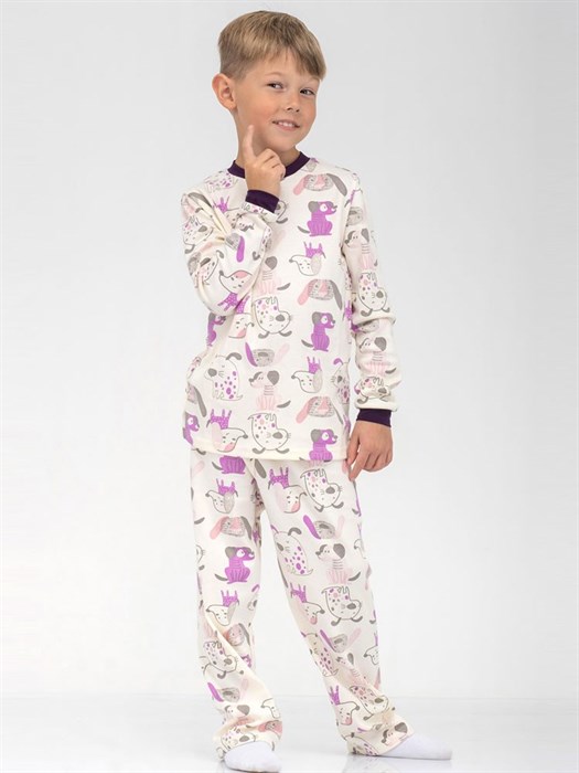 Пижама детская из хлопка Собачки - фото 10442