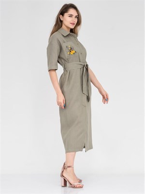 Платье-рубашка льняное Палермо - фото 10277