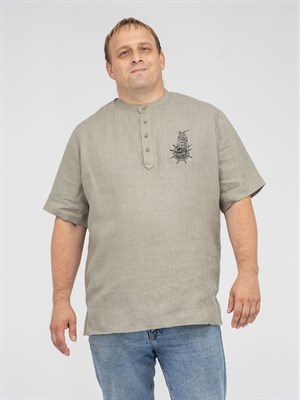 Рубашка мужская льняная Неаполь - фото 10384