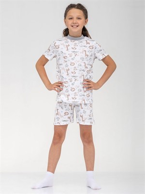 Пижама детская с шортами Зоопарк - фото 10454