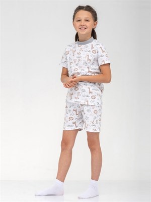 Пижама детская с шортами Зоопарк - фото 10455