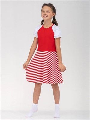 Платье для девочки "Яркие полоски" - фото 10490