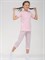 Пижама детская с бриджами Розовый зигзаг - фото 10460